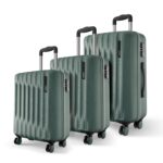 Safari Ray Neo 8 Wheels Set of 3 Trolley Bags, Hard Case Polycarbonate 360 Degree Wheeling Carry on & Check-in Luggage for Men & Women, Suitcase for Travel, Trolley Bags for Travel, Sage Green - Image 2