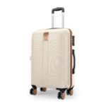 Safari Thorium Royale 8 Wheels 66cm Medium Size Trolley Bag Hard Case Checkin Polycarbonate Luggage, TSA Lock, Wet Pouch Organized Interior, Suitcase for Travel, Trolley Bags for Travel, Vanilla Tan - Image 2