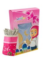 Sejadah Eid Gift Hamper for Girls with Prayer Mat, Digital Counter, Tasbeeh, Toy Camera with Light, Pink, Ages 2-9 Years| Eid Gifting for Kids - Image 2