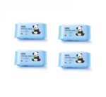 Shivstor Baby Panda Wet Wipes for Baby Kids & Adults Soft Portable Disposable Water Wipes for Face Hand Body Skin Care Wet Tissue for Travel Makeup Removal & Baby Cleaning (Total 32 Wipes In 4 Pouch) - Image 2