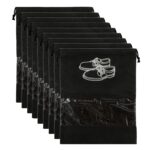Shoe Bag for Travel & Storage, Multifunctional Travel Organizer, Black, 6 Pack - Image 2