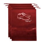 Shoe Bags for Travel Set of 03 – Waterproof Shoe Covers with Transparent Window | Travel Shoe Organizer for Men & Women | Dust Proof Shoe Storage Pouches for Suitcase, Gym & Closet (Maroon) - Image 2
