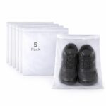 Shoe Storage Bags Frosted Zipper – Reusable Travel Shoe Organizer Bags, Waterproof & Durable Shoe Covers for Packing, Closet & Luggage (30.5 x 35.5 CM) (5) - Image 2