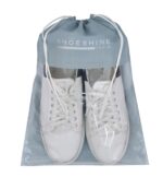Shoeshine Shoe Bag 6 Pcs Travel Storage & Organizer Carry Bags, Travelling Essential Clear Window Drawstring Shoes Pouches for Men and Women Footwear Packing - Image 2