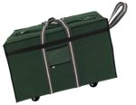 Storite Canvas 73 Cm Large Strong Travel Carry_On_Luggage With Six Wheels & Front Transparent Pocket (73 X 27.5 X 45 Cm, Green) - Image 2