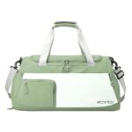 Storite Nylon 50 cms Imported Travel Duffle Bag Multi- Pocket Sports Shoulder Bag for Women with Wet Pocket & Shoe Compartment Weekender Overnight Travel Luggage Bag (Green - 50 x 25 x 27 cm) - Image 2
