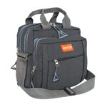 Storite Stylish Padded Nylon Small Sling Cross Body Travel Office Messenger One Side Shoulder Handbag Bag for Men & Women (22.5cm x 9.5cm x 22.5 cm, Dark Grey) - Image 2