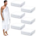 Suhine Ahram Ihram Ehram for Hajj and Umrah Islamic Ihram Clothing for Men Umrah White Hajj Gifts, 41.3 x 82.7 Inches - Image 2