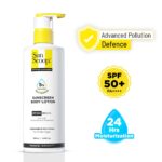SunScoop 5% Niacinamide Daily Moisture Sunscreen Body Lotion SPF 50+ PA++++ Broad Spectrum| In-Vivo Tested| 24-Hours Moisturization| Non-Greasy| No White Cast| Reduces Tan| Smoothens Skin (200ml) - Image 2
