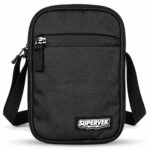 Supervek Sling Bag For Man – Travel Water Resistant Crossbody Mobile Sling Bag For Men And Women with Adjustable Strap, Travel Sling Mini Bag for Passport, Phone, Wallet & Daily Essentials, Black - Image 2
