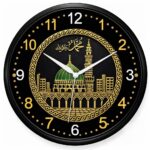 TIKAM Enterprise, Traditional Black and Golden Design with Islamic Mosque | Wall Clock | Living Room Home Dcor - Image 2