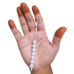 Tasbeeh Pack of 12 | 7 Beads Tasbih for Muslim | White Pearl Zikr Tasbeeh for Hajj Umrah | Mini Tasbi for Travel & Car Hanging - Image 2