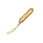 Tasbih Islamic Salat Prayer Tasbeeh Crystal 100 Beads (Golden) For Unisex Adult - Image 2