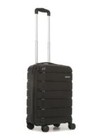 Teakwood Unisex Trolley Bag, Hard Cabin Trolley Small, 55 CM Trolley Bag for Travel, Lock System 360 Degree 8 Rotating Wheel (S, Black) - Image 2