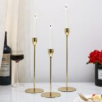 The Purple Tree Metal Royal Candle Holders For Tapered Candles, (Pack Of 3, Golden), Tapered Candle Holder, Tealight Holder, Best Gift For Christmas Decor, Christmas Decoration, Dining Table - Image 2