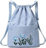 Travel Folding bag for Girls Women Trendy Waterproof Stylish Backpack Lightweight Polyester Drawstring Bag for Any Occasion Waterproof Drawstring bag Girls and Womens - Image 2
