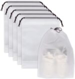 Travel Shoe Bag – Transparent, Waterproof Shoe Organizer for Travel, Gym, Daily Use – Durable & Lightweight Storage Pouch for Men & Women (Pack of 5) (Clear) - Image 2