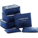 Travel Storage Packing Cubes Organizer Set For Clothes | Space Saver Bags For Shoes, Underwear, Socks & Cosmetics | Lightweight Luggage Organizer Pouches For Men & Women (Set Of 6) - Image 2
