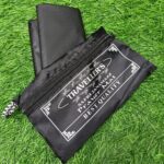 Traveller's Prayer Mat, Portable, Foldable, with Zipper Carry Pouch, Black - Image 2