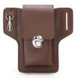 Universal Leather Belt Pouch, Mobile Phone Waist Holster Case, Smartphone Holder for Men and Women - Image 2