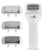 Urban Yog Callus Remover, Foot Scrubber For Dead Skin, With 3 Interchangeable Head Rollers, Rechargeable, Callus & Dead Skin Removal, 2 Speed Settings, Fast Type-C Charging, 1200mAh Battery - Image 2