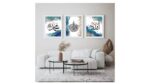 WHITE SPACE | Islamic Wall Decor | Islamic Wall Frames | Modern Art Wall Decor | 3 Designs | (34 cm x 24 cm) each - Image 2