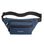 WILDHORN Waist Bag for Men & Women | Water-Resistant Crossbody Sling Fanny Pack with Dual Zipper Compartments & Adjustable Strap for Travel & Daily Use (Blue) - Image 2