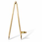 Warcraft Nauticals Germany Heavy Brass Divider Pencil Compass with Cover, 8"Inch(40cm Circle) Great German Item for Marine Navigation Geometry, Woodworking Tool, Teacher Tool Math Compass Drawing Tool - Image 2