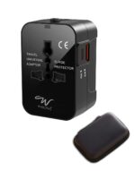 Wayona 38W Universal Charger Adapter with Type C & USB A International Travel Adapter, Portable Plug Socket, USB A QC 3.0 18W,Type C PD 20W, 3A Max Fast Charging Worldwide Travel Adapter (Black) - Image 2