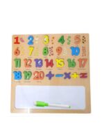Wooden Learning Educational Board for Kids, Puzzle Toys for 3 to 6 Years Old Boys & Girls Educational Toys for Toddlers & Preschoolers, 123 (Numerical) Toys for Kids. - Image 2