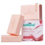 mCaffeine Brightening Tan Removal Soap - 1% Kojic Acid & Glutathione -Pack of 3x100g | Niacinamide, Glycolic Acid - Reduce Dark Spots | Tangy Guava Perfumed Bar | Moisturizing Bath Soap for Women, Men - Image 2