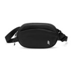 tomtoc Belt Bag with RFID Blocking, Cross Body Fanny Pack for Women Men, Sling Waist Bags with Adjustable Strap for Travel Walk, Black, 8.27 x 5.51 x 1.97 inches (1.5L) - Image 2