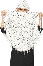 women's Pure Cotton Long Scarf cum Mask usable for Driver Anti Pollution Full Face Cover With UV Sun Rays Protection - Image 2