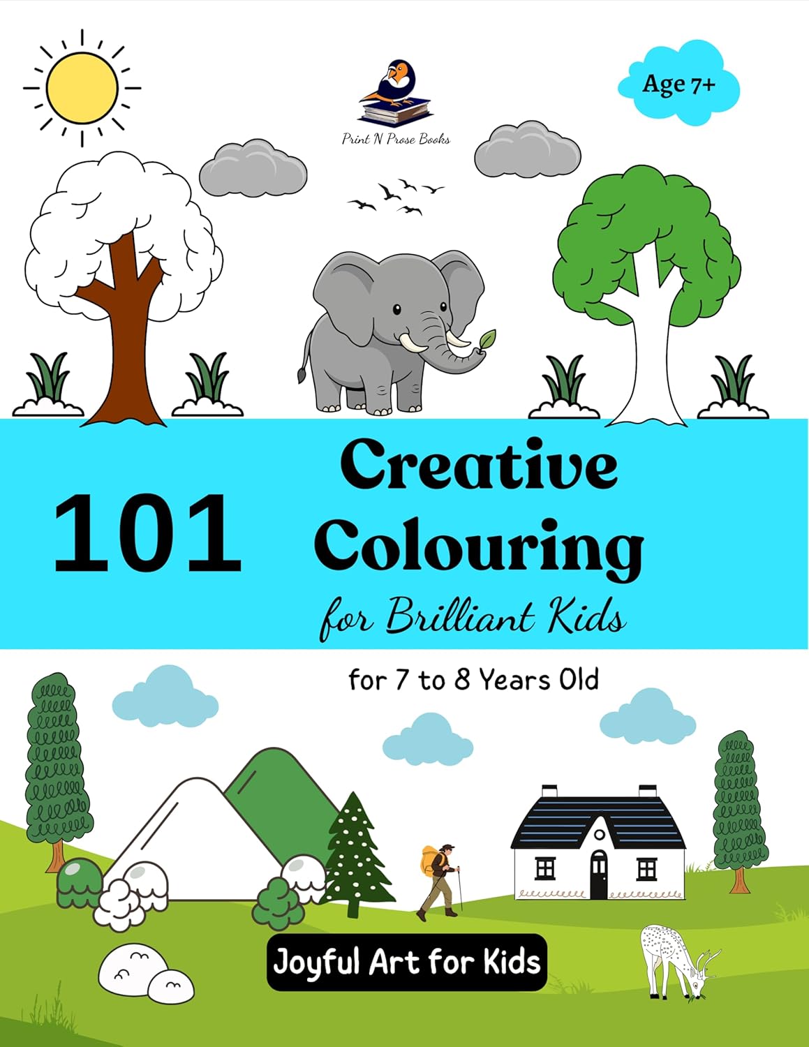 101 Creative Colouring for Brilliant Kids - for 7 to 8 Years Old | Joyful Art for Kids | Coloring Activity Book for Kids | Birthday Gifts for Kids, Boys & Girls, 7 to 8 Years old - New Arrival - Image 2
