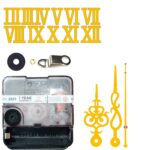 12 Pcs Arabic Mirrored Acrylic Numerals Movement Machine 22Mm For Wood Resin Marble Analog Clock Fancy Needles Pack 1 (Gold D2) - Image 2