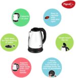 Pigeon by Stovektraft Hot Stainless Steel Electric Kettle, 1.8 Litre, with 1300 Watt, boiler for Water, milk, tea, coffee, instant noodles, soup etc (Silver) - Image 5