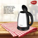 Pigeon by Stovektraft Hot Stainless Steel Electric Kettle, 1.8 Litre, with 1300 Watt, boiler for Water, milk, tea, coffee, instant noodles, soup etc (Silver) - Image 7