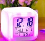 KADIO Plastic Digital White Clock, Pack of One?, 20W x 5H Centimeters - Image 3
