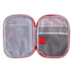 First Aid Backpack Empty Medical First Aid Bag Red Emergency Treatment First Responder Trauma Bag for Preschool Child Care Center Field Trips Camping Daycare (Red with Inside Mesh Bags) - Image 4