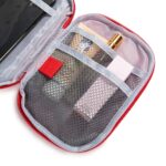 First Aid Backpack Empty Medical First Aid Bag Red Emergency Treatment First Responder Trauma Bag for Preschool Child Care Center Field Trips Camping Daycare (Red with Inside Mesh Bags) - Image 6