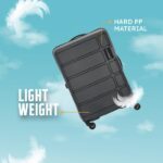 Kamiliant American Tourister Harrier|Cabin Trolley Bag Small Size (56 cms) for Travel| Hard Case Polypropylene (PP) Suitcase|360° 4-Wheel Spinner Luggage Trolley|Combination Lock|Iron Grey - Image 6