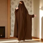Bashariya Very Loose Fit & Free Size - Single Piece Jilbab In Firdaus Fabric for Women (Free Size) - Image 5