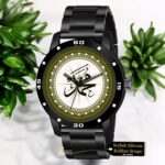 Analog Round Islamic Muslim Dial Muhammad Design Stylish Strap Classic Design Fancy Wrist Watch for Men and Boys, Pack of 1 - Muhammad-AVO-BLK - Image 4