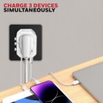 Honeywell New Launch Universal Travel Adapter 12W, 3-in-1 Fast Charging, Universal Socket, TypeC, USBA, Worldwide Wall Charger for EU,US,UK & CN/AUS, Devices, 3Yr Manufacturer Warranty - Image 5