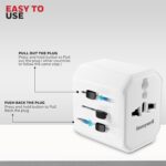 Honeywell New Launch Universal Travel Adapter 12W, 3-in-1 Fast Charging, Universal Socket, TypeC, USBA, Worldwide Wall Charger for EU,US,UK & CN/AUS, Devices, 3Yr Manufacturer Warranty - Image 7