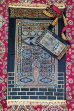 Full Travel Prayer Mat/Pocket Friendly Bag Praying Rug/Multicolor/Pouch Packing/Velvet Satin Bag Praying mat/(Assorted) - Image 6