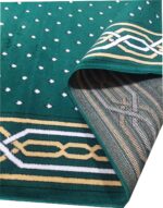 Janamaz Prayer Mat for Masjid - Soft Islamic Rug for Mosque, Eid Gah, & Home - Non-Slip & Durable, 0.5 Inch Thickness, Size 4 x 10 Feet, Green Color - Image 4