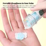 Wet Wipes & Paper Soap in Travel Tube Bottle – Portable Hand Cleaning Kit for Travel, Office, Outdoor, School – Eco-Friendly, Leakproof, Hygiene Essentials (Pink & Blue Combo 4) - Image 4