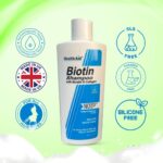 HealthAid Biotin Shampoo with Keratin & Collagen | Biotin and Collagen Shampoo for Hair Growth | Adds Volume & Shine, Nourishes Dry Hair, Controls Frizz | Paraben & Sulphate Free | 200ml - Image 4
