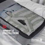 FATMUG Packing Cubes/Travel Pouch/Bagpack Suitcase Organiser/Set of 4 - Slim Size - Grey, Polyester - Image 7